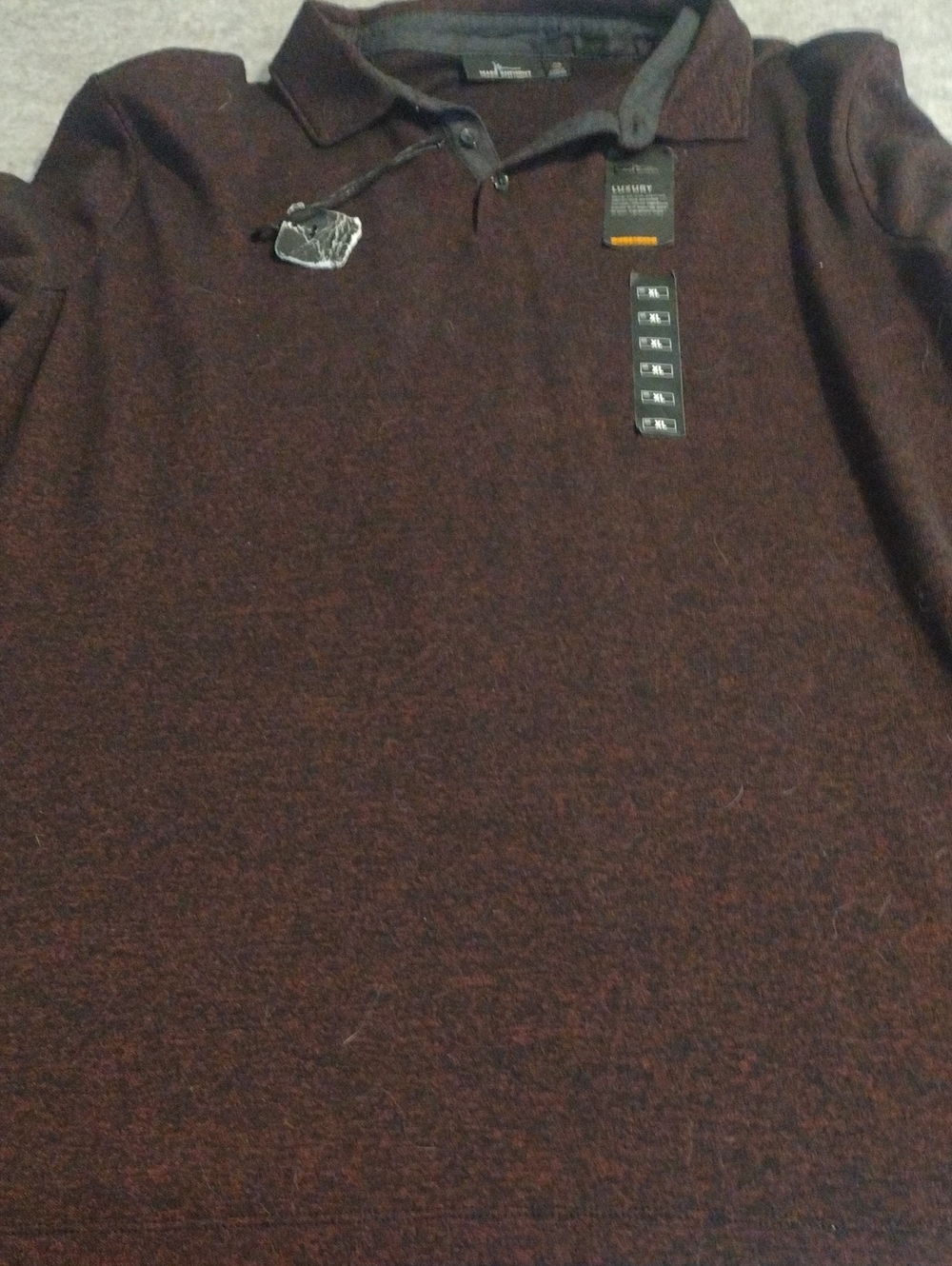 Marc Anthony Men's Polo in Deep Maroon Heather